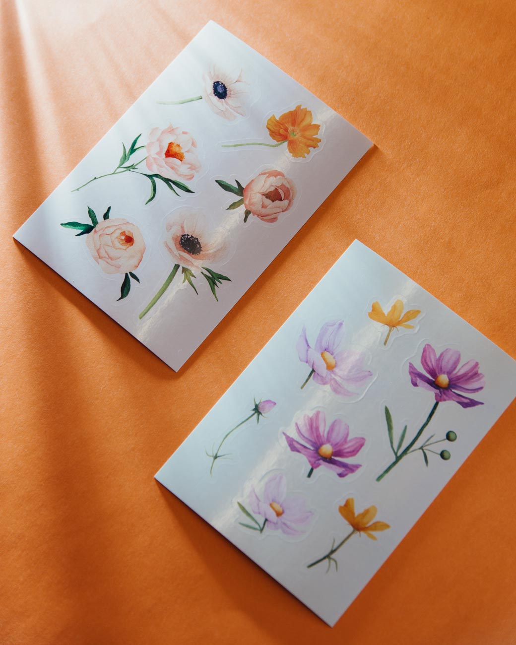 Sticker card Henna Adel - Dream garden, purple flowers