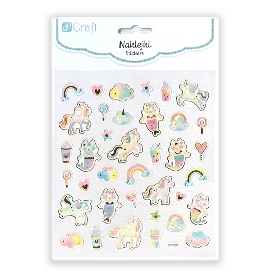 Sticker sheet DPC - Pastel unicorns and mermaid cats
