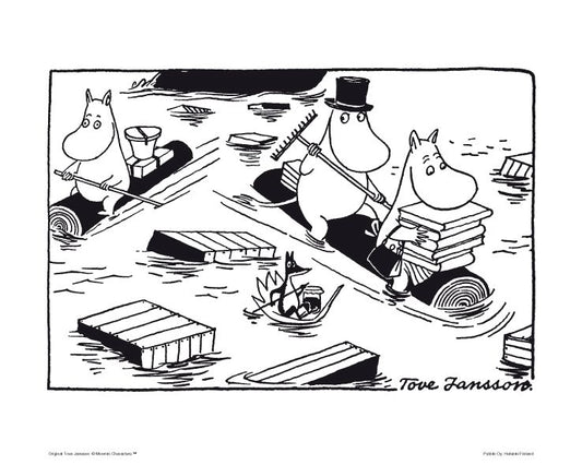 Poster Moomin 24x30 - Moomins on supports