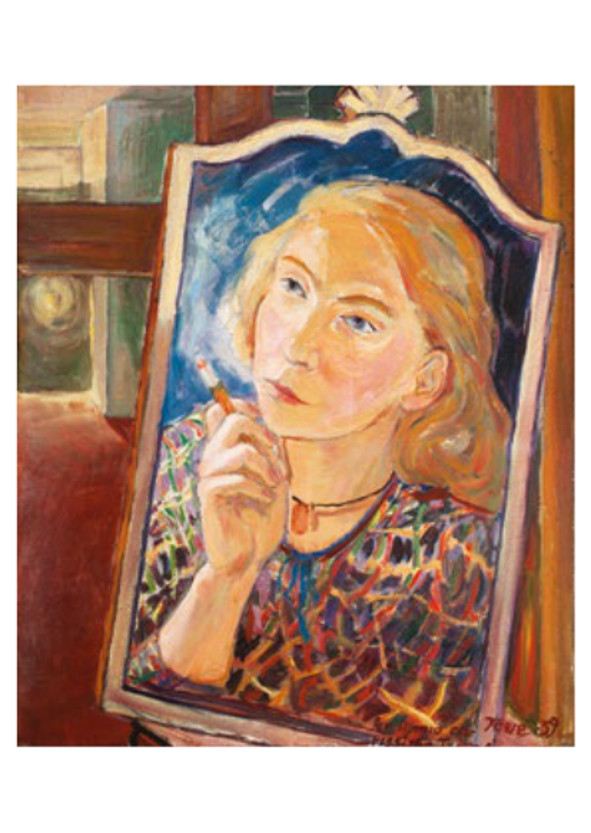 Postcard Tove Jansson - Self-portrait 1939