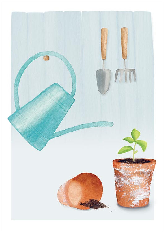 Postcard Henna Adel - Garden work