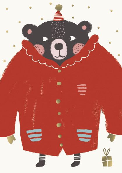 Christmas card Mira Mallius - Teddy bear