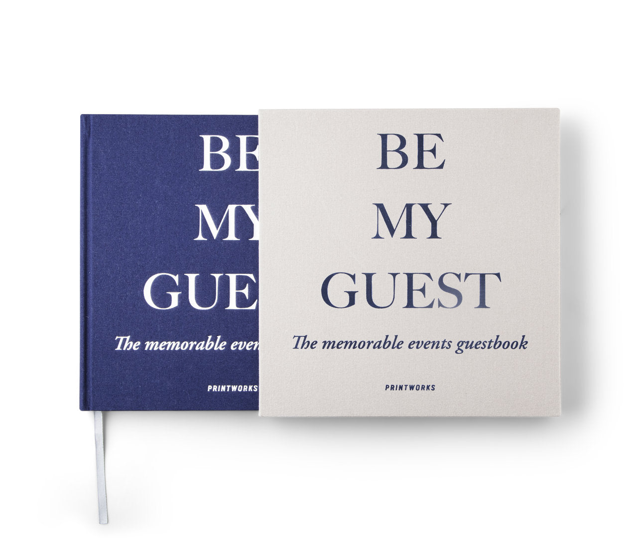 Printworks vieraskirja - Be my guest, harmaa/sininen