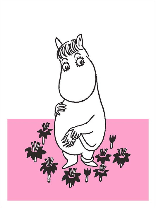 2-part letterpress card Moomin - Snorkmaiden