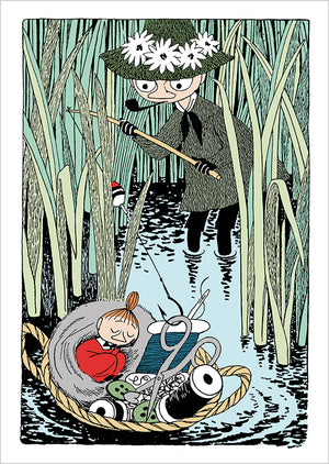 Postikortti Muumi - Pikku Myy ompelukorissa