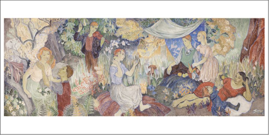Panorama card Tove Jansson - Party in the countryside