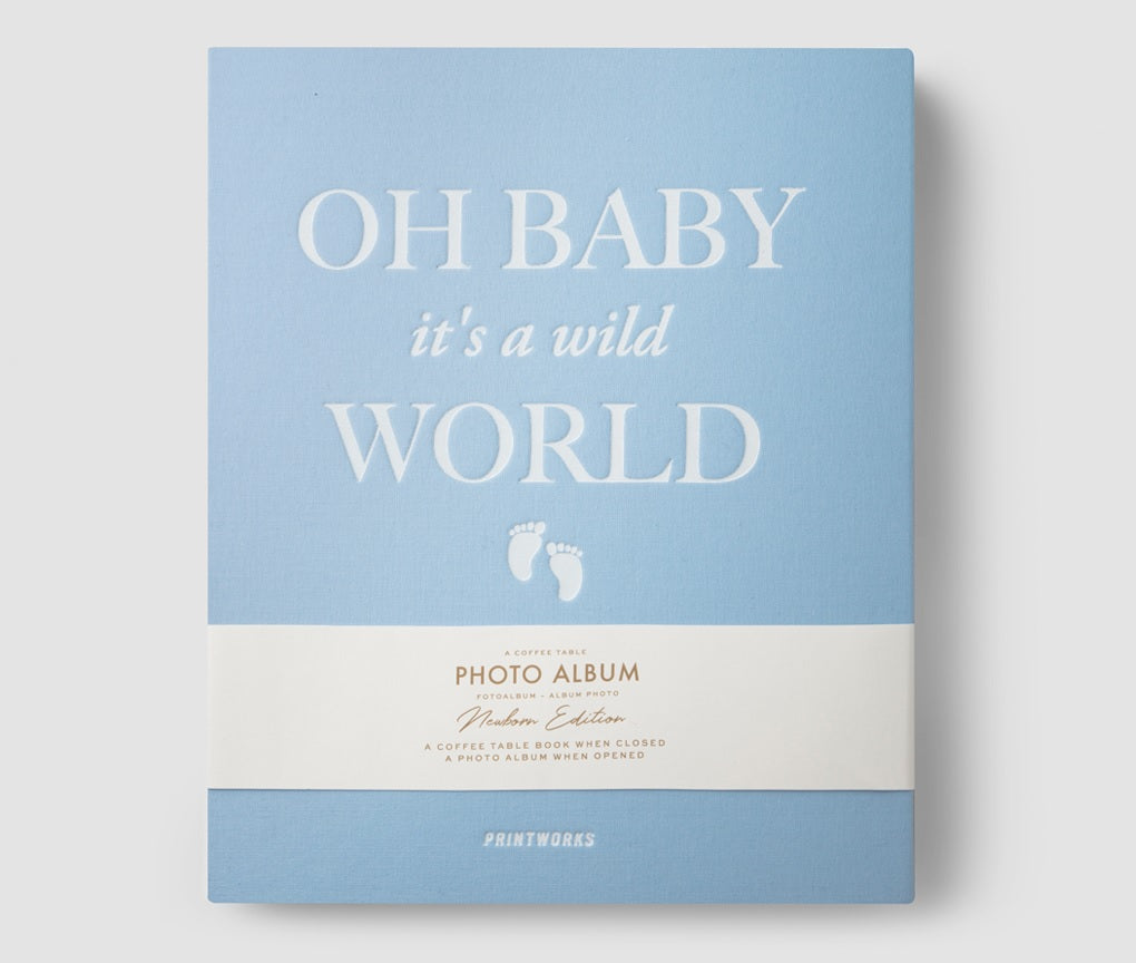Printworks valokuva-albumi - Oh Baby it's a wild World L blue
