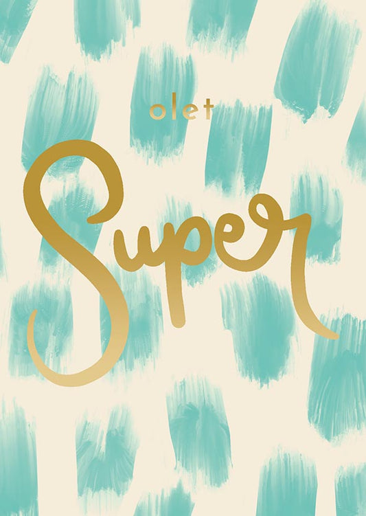 Postcard Putinki Letters - You are super