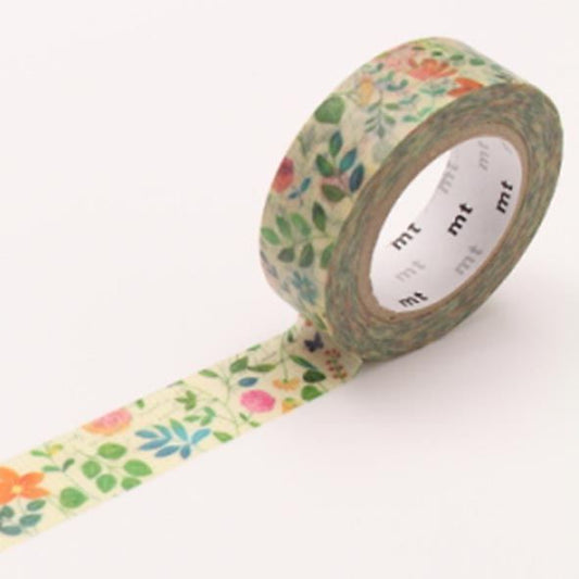 MT masking tape - watercolour flower