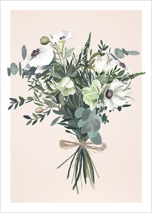 Postcard Henna Adel - Bouquet of flowers