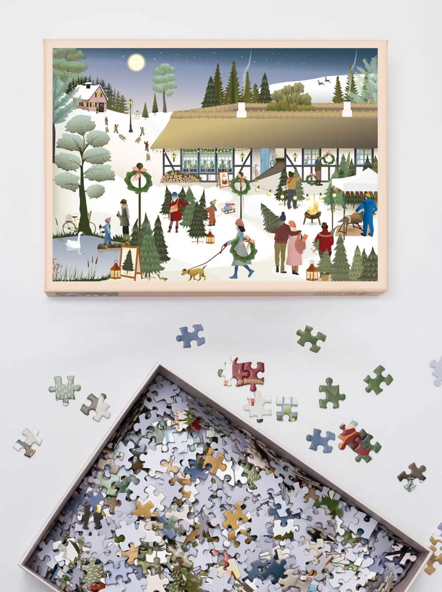 Vissevasse palapeli - Christmas tree farm 1000