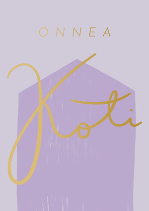 2-part card Putinki Letters - Onnea koti