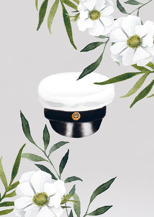 2-osainen kortti Henna Adel - Kukat, Yo-lakki