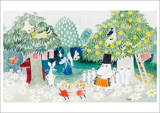 Postcard Moomin - Magician's hat 1