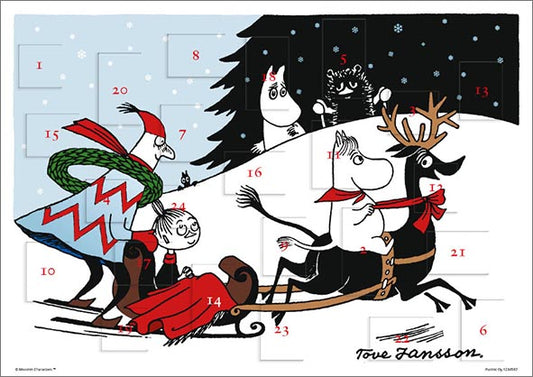 Adventtikalenteri A4 Muumi - Reki