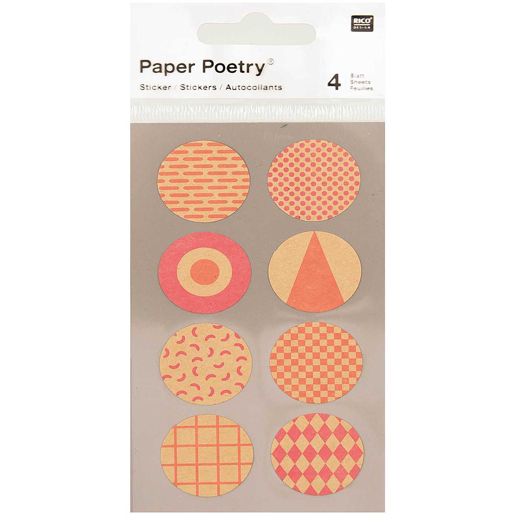 Tarrasetti Paper Poetry - Round Neon