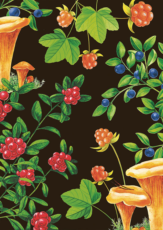 Postikortti Natali Kit - Sienet ja marjat