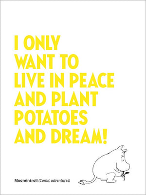 2-part card letterpress Moomin - Potatoes