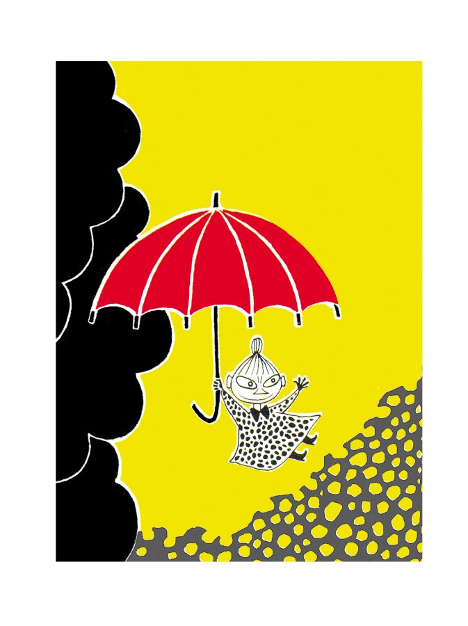 Muumi-juliste - Pikku Myy ja sateenvarjo