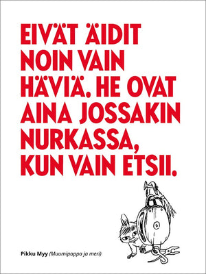 2-part card embossed Moomin - Mother's Day