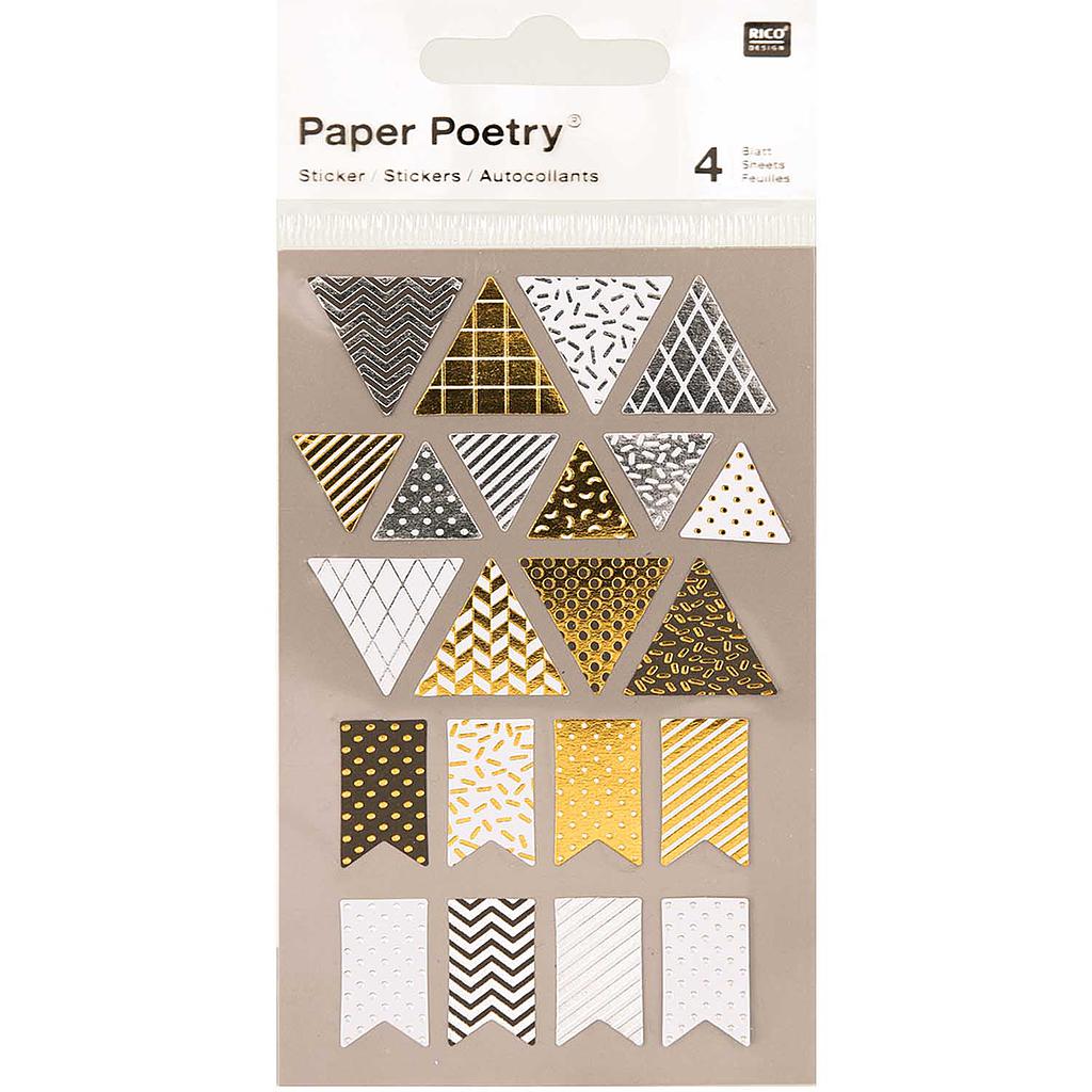 Tarrasetti Paper Poetry - Metallic Pennants