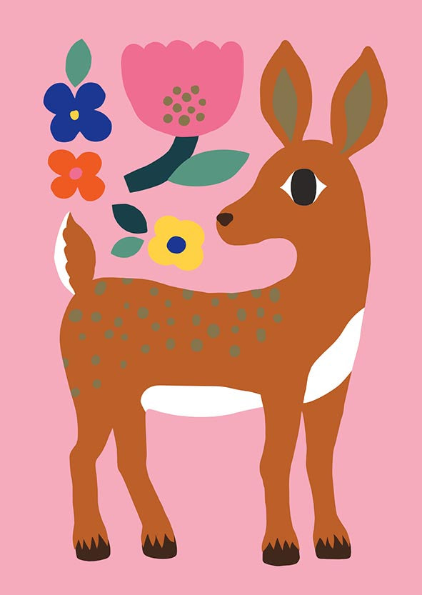 Postcard Kisonen - Bambi