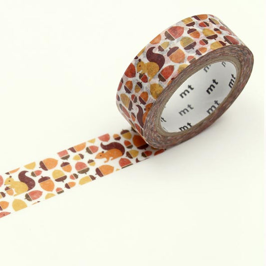 MT masking tape - squirrel and acorn