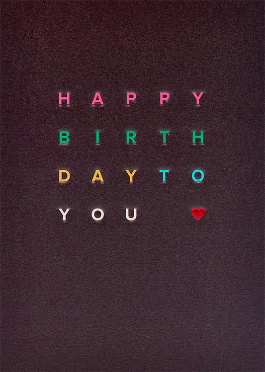 2-part card Lagom - Happy birthday to you <3