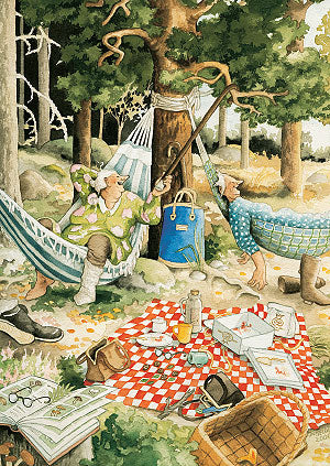 Inge Löök postikortti - Mummojen piknik