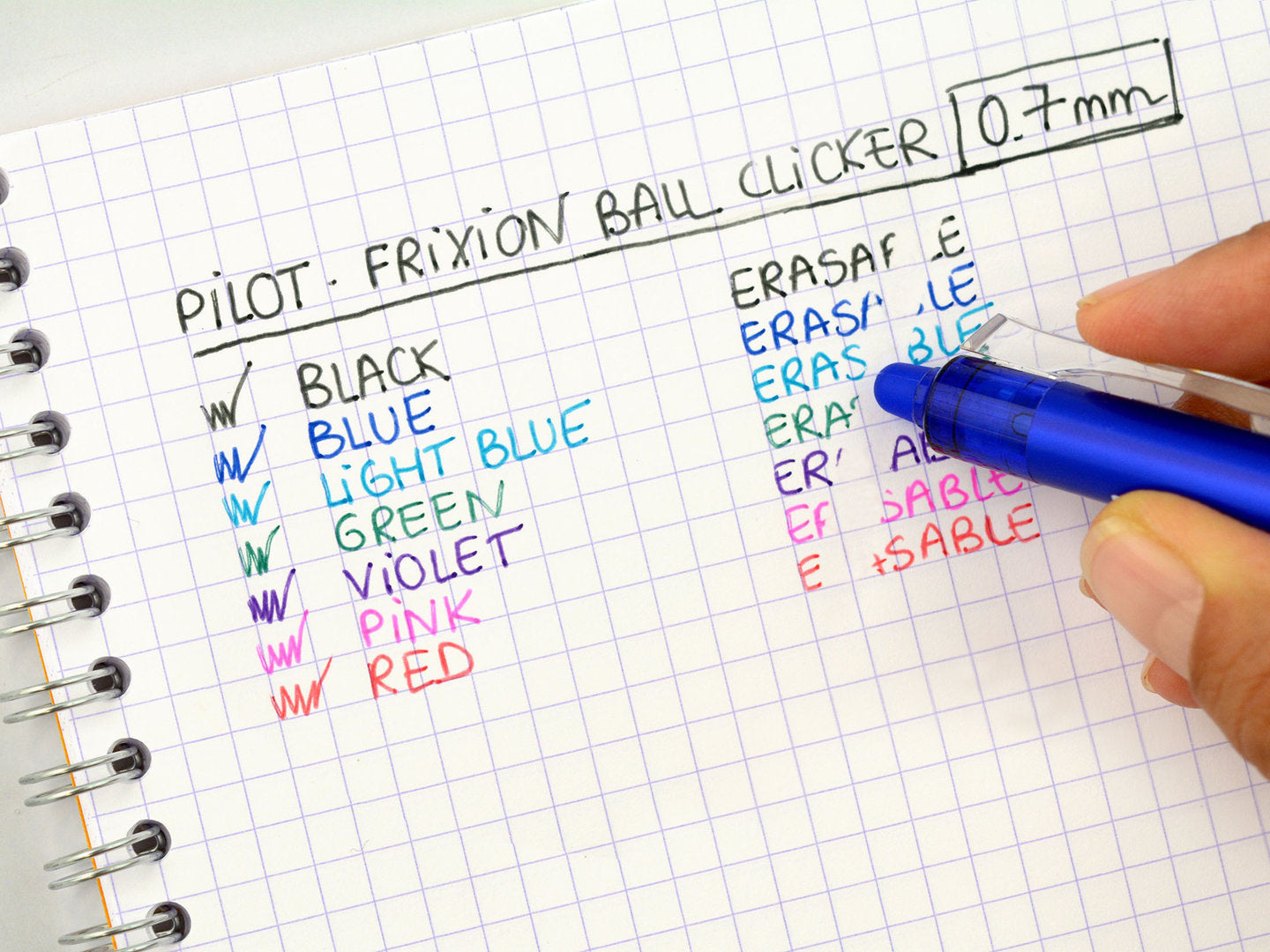 Pilot Frixion Ball Clicker 0,7 - pinkki