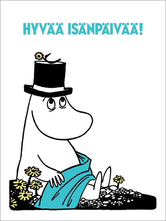 2-part letterpress card Moomin - Father's Day