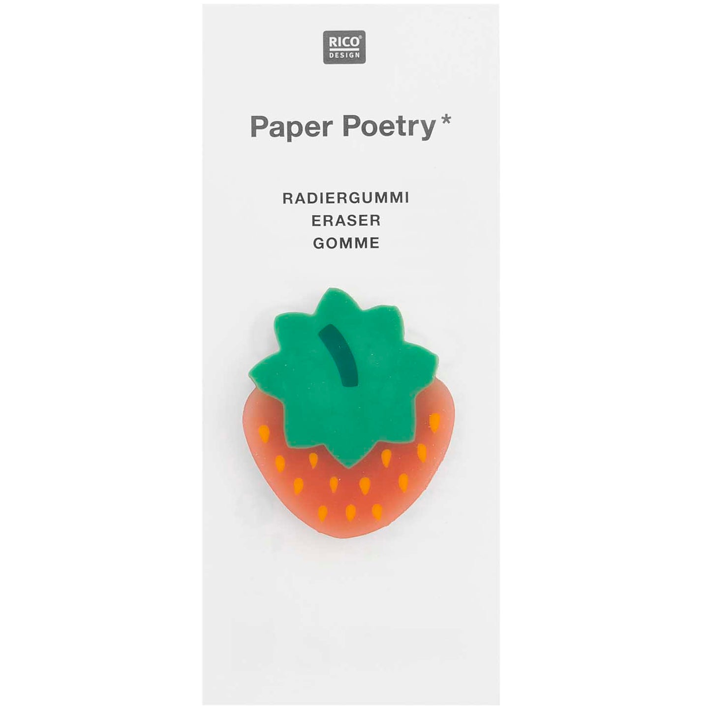 Pyyhekumi Paper Poetry - Strawberry