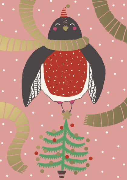 Christmas card Mira Mallius - Bird in the tree