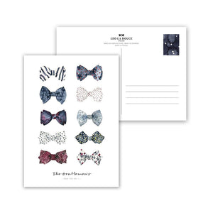 Postcard Leo la Douce - Bow ties