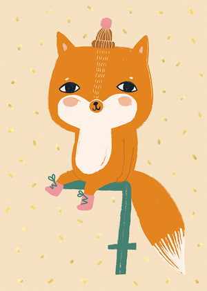 Postikortti Mira Mallius - 7-v. ikävuosikortti Kettu