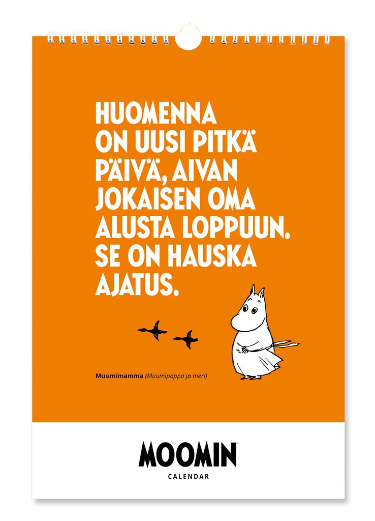 Yearless wall calendar Moomin Putinki