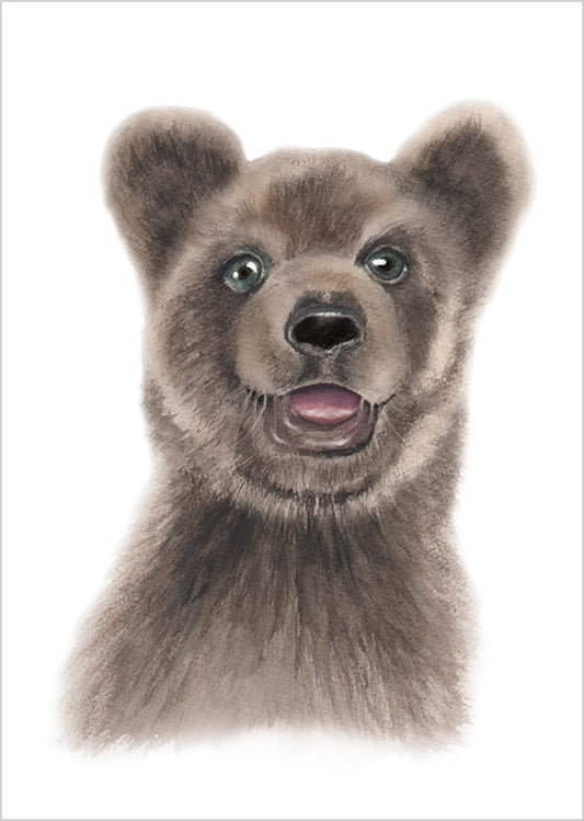 Postcard Henna Adel - Bear cub