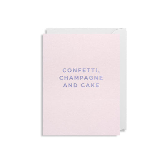 Pikkukortti Lagom - Confetti, champagne and cake