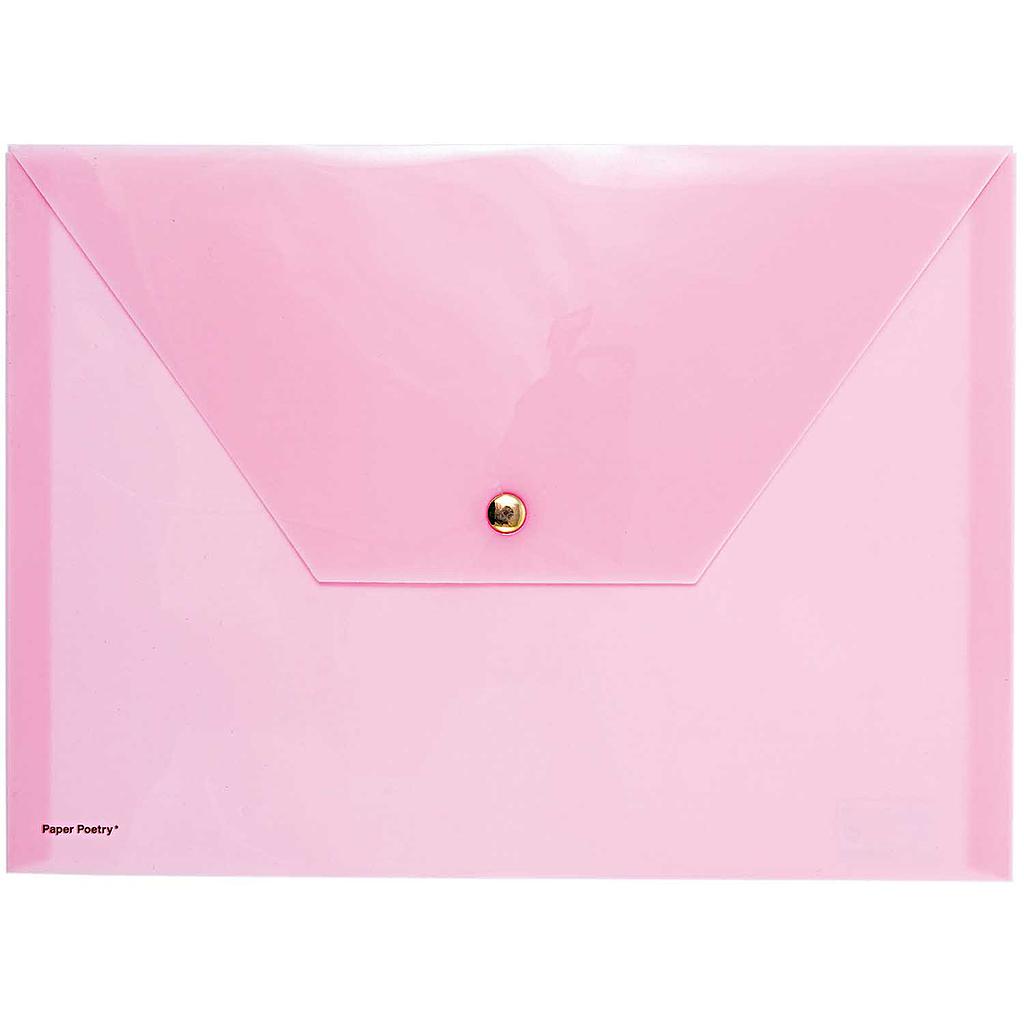 Kirjekuorikansio A4 Paper Poetry - Pink