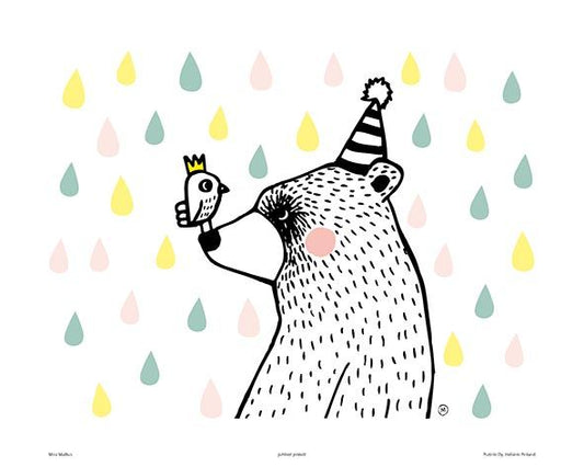 Juliste Mira Mallius - Juhlivat ystävät