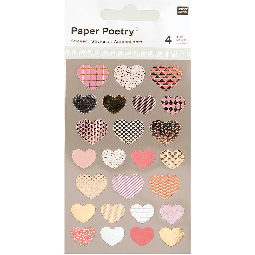 Tarrasetti Paper Poetry - Multicolor Hearts