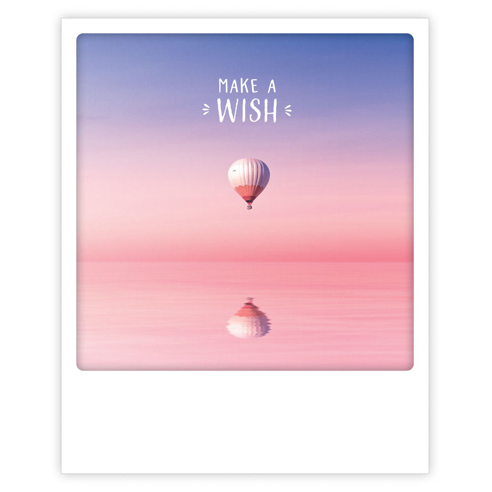 Postikortti Pickmotion - Kuumailmapallo, Make a Wish