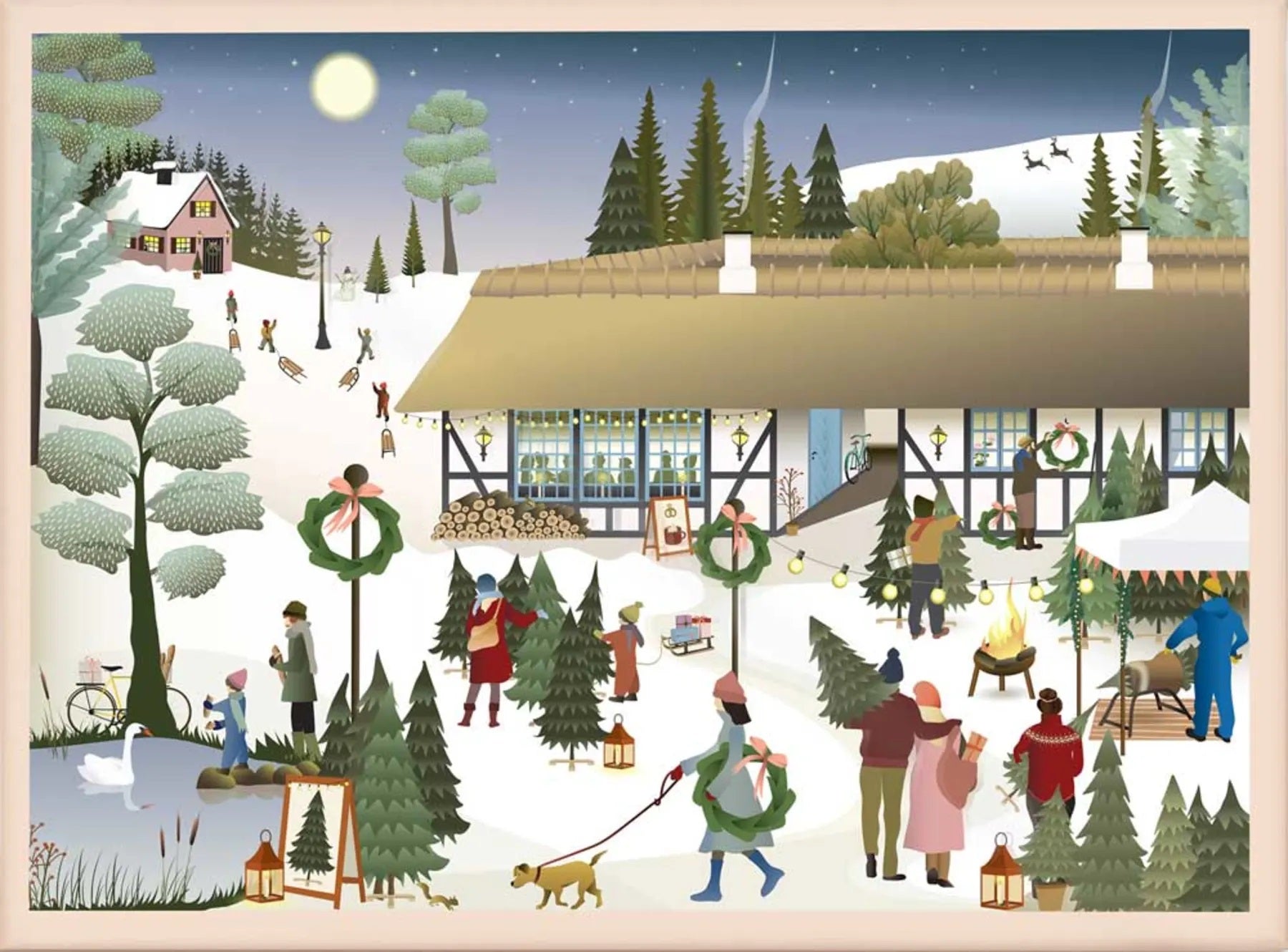 Vissevasse palapeli - Christmas tree farm 1000