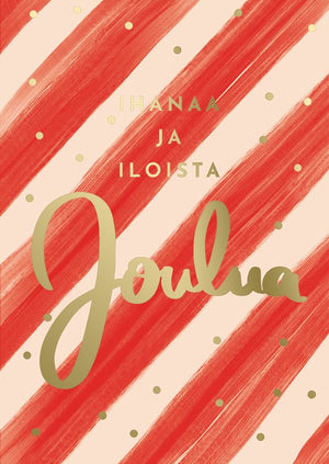 2-osainen joulukortti Putinki Letters - Iloista joulua