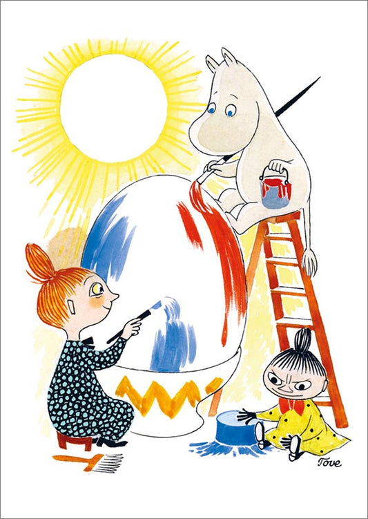 Postcard Moomin - Painters