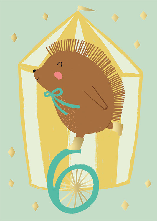 Postcard Mira Mallius - 6-y. age card Hedgehog