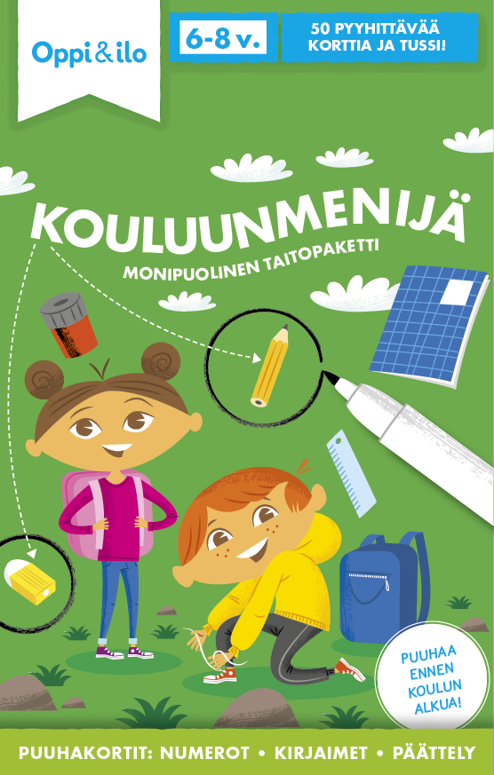 Kouluunmenijä -puuhakortit 6-8-v