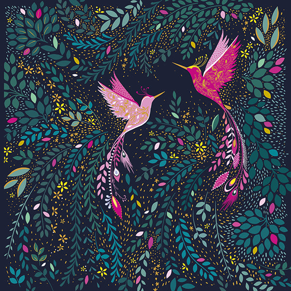 2-osainen kortti Sara Miller - Birds of paradise