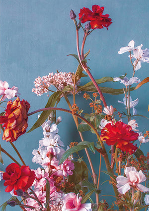 2-osainen kortti Kreetta Järvenpää - Vintage Flowers