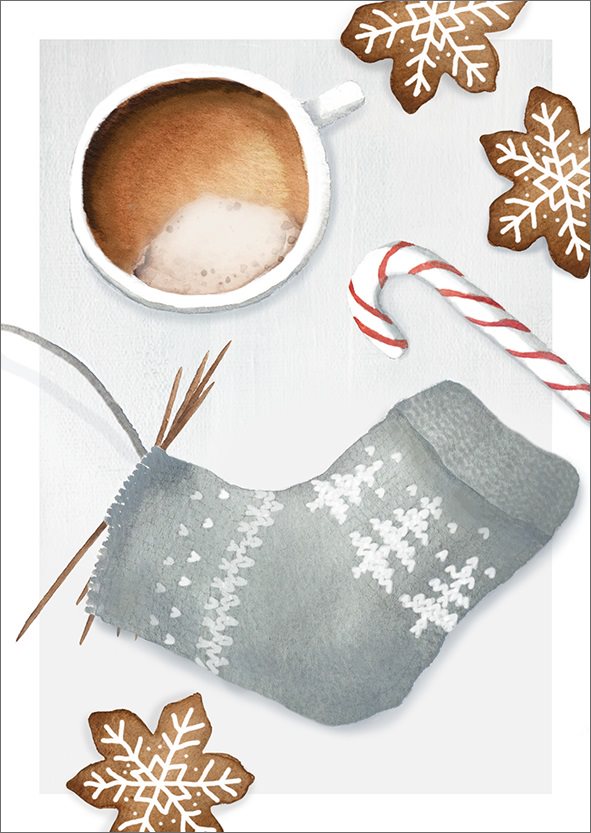 Christmas card Henna Adel - Knitting